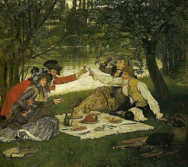 James Joseph Jacques Tissot Partie Carree oil painting image